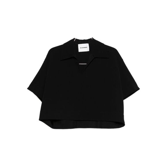 Jil Sander Women Cropped Polo Shirt